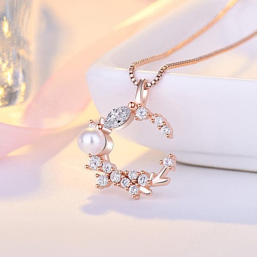 Moon Pearl Korean Necklace